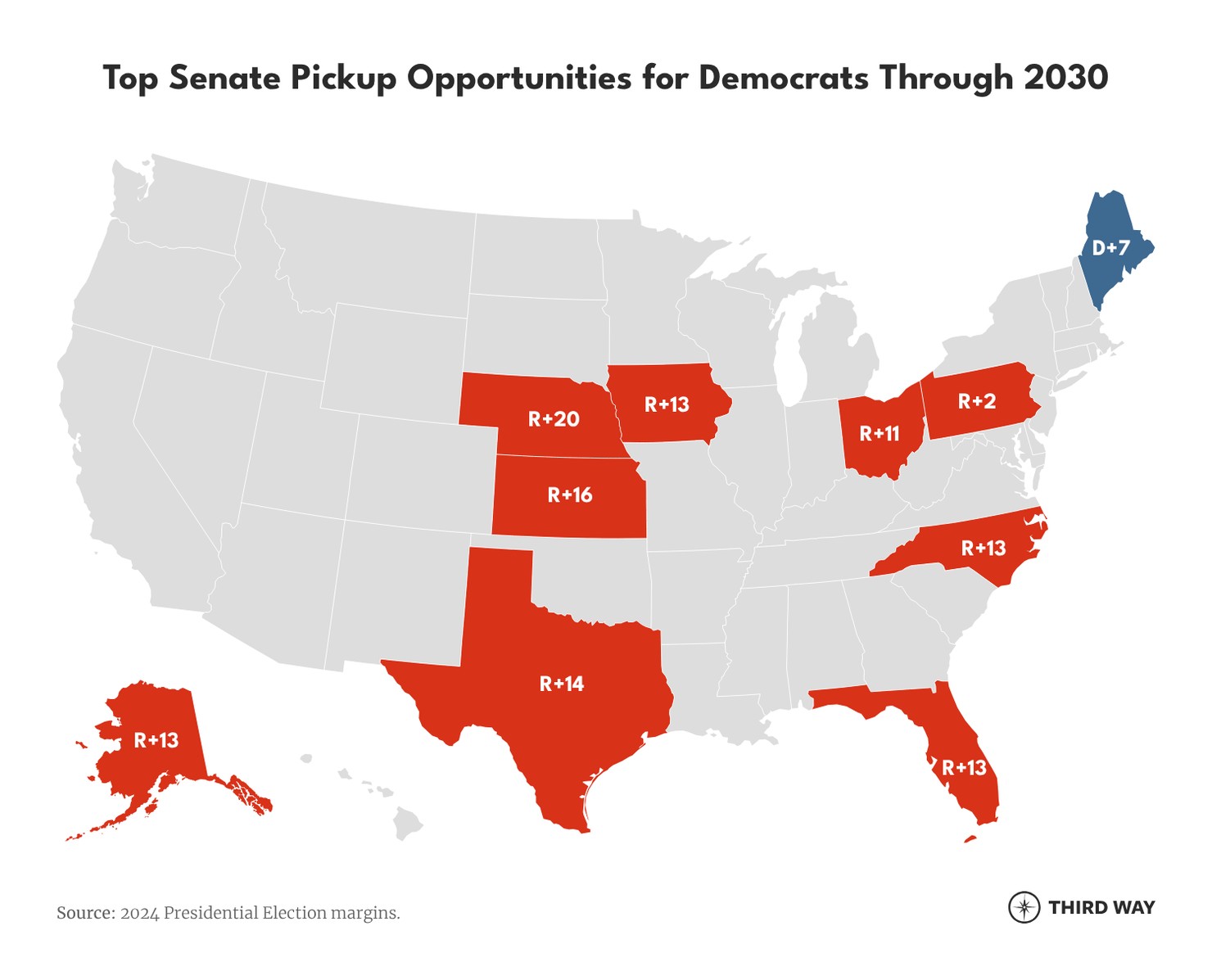 A I Fgx top senate pickup opportunities for democrats through 2030