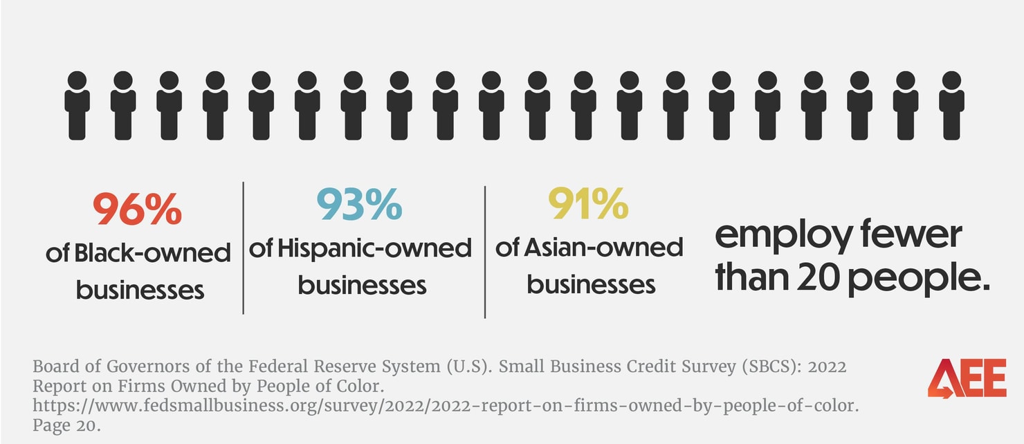 health of minority-owned small businesses_employ fewer than 20 people