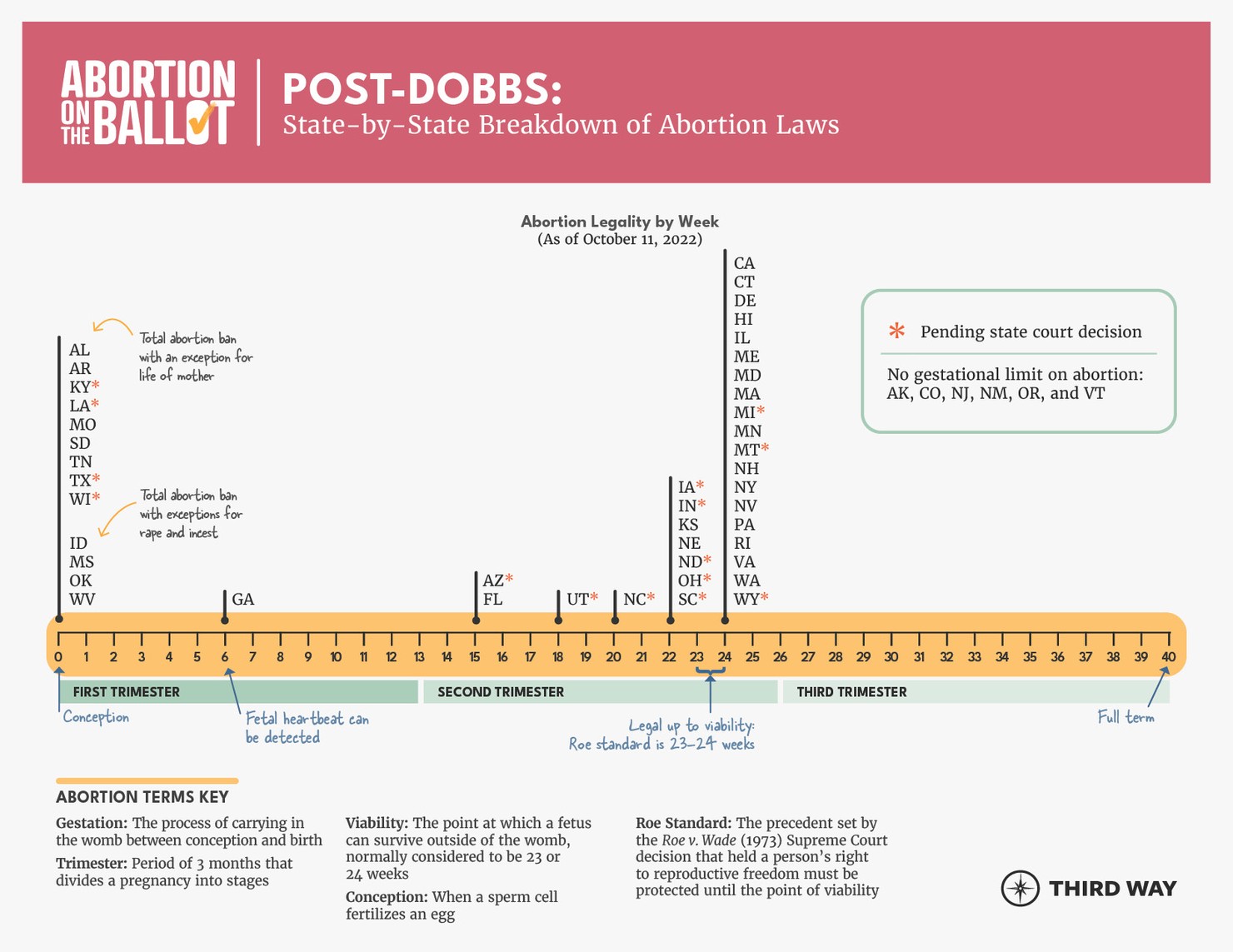 State by State Breakdown of Abortion Laws Oct 1122