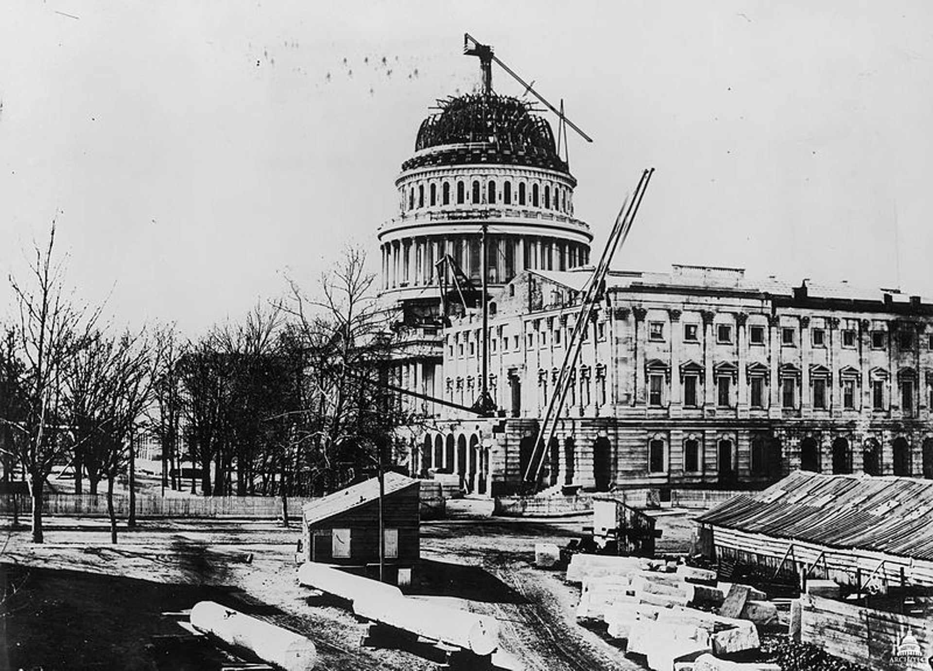 800Px Flickr   Uscapitol   Construction Of The U S  Capitol Dome