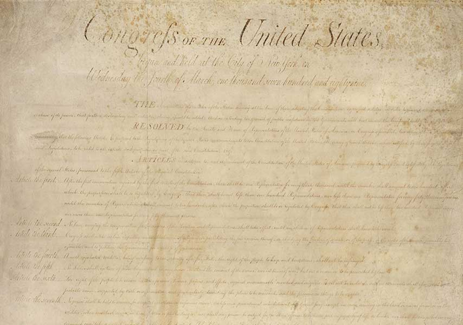 Bill Of Rights