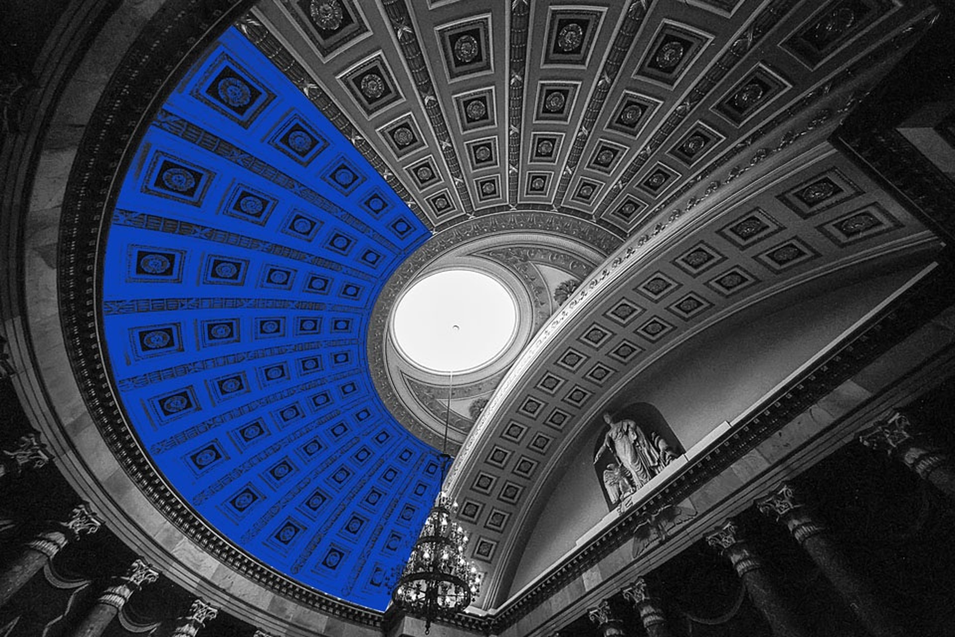 HG Blue Statuary Hall Ceiling