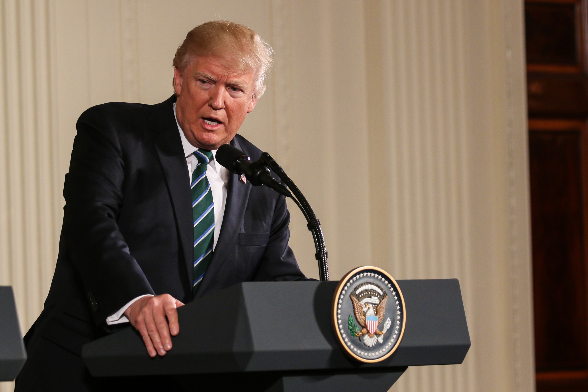 Trump Wh Press Conference Shutterstock 628599722