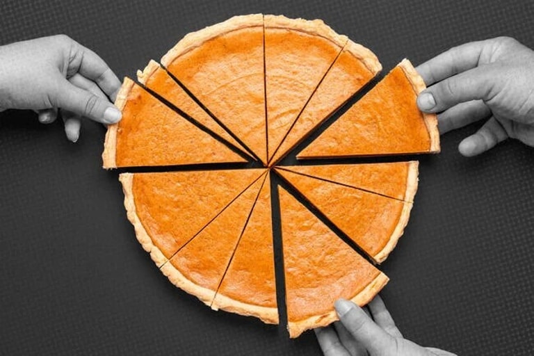 Unequal pie