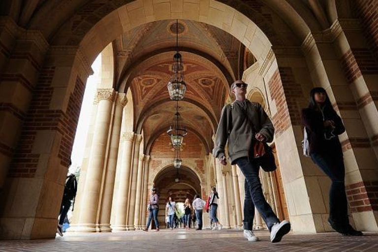 College Students Walking
