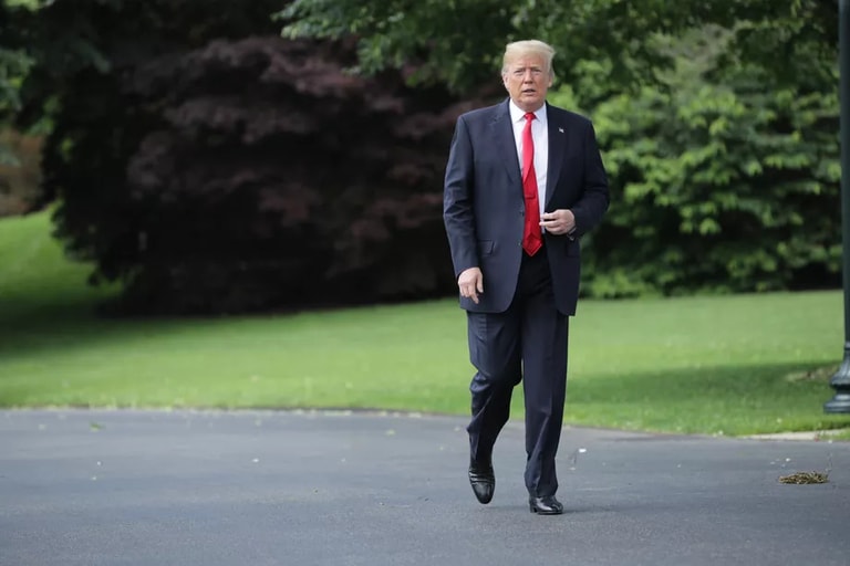 Trump Walking