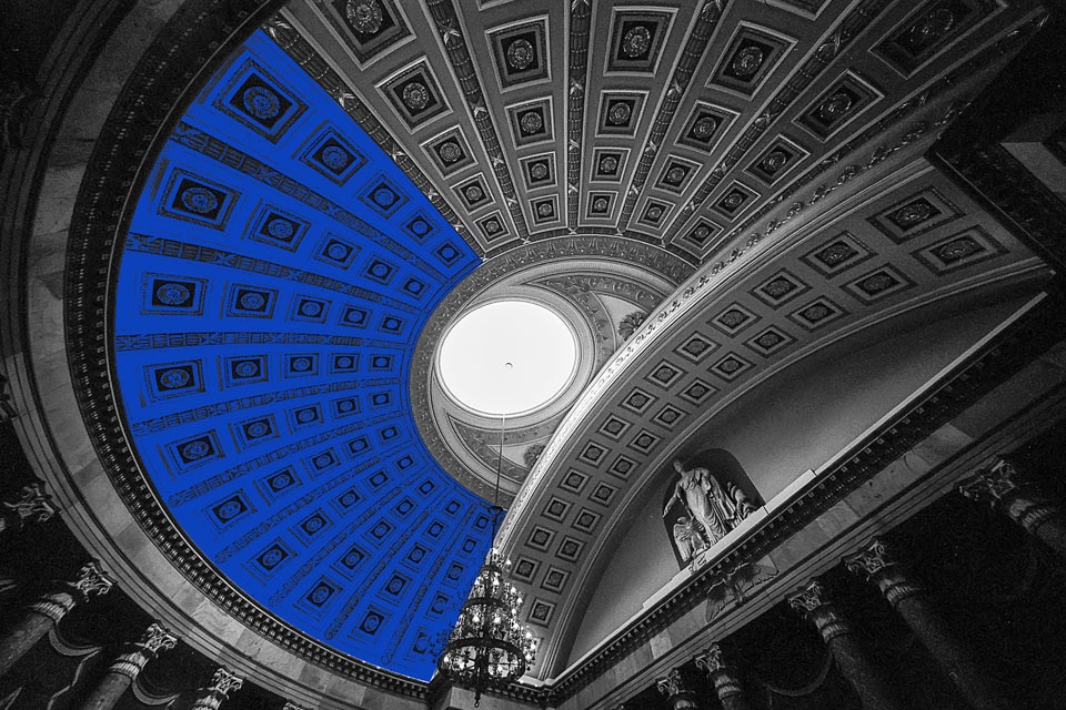 HG Blue Statuary Hall Ceiling