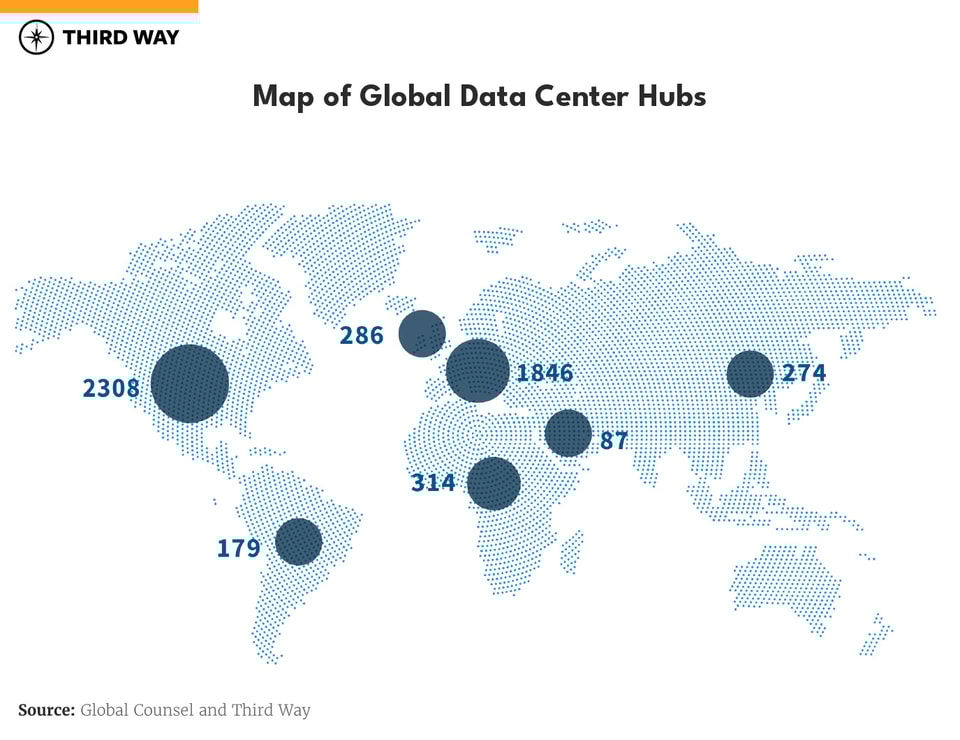 Map of Global Data Center Hubs2