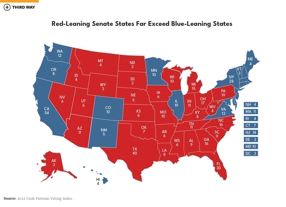 Senate Democrats Must Win Conservative-Leaning States—Especially in 2024-01