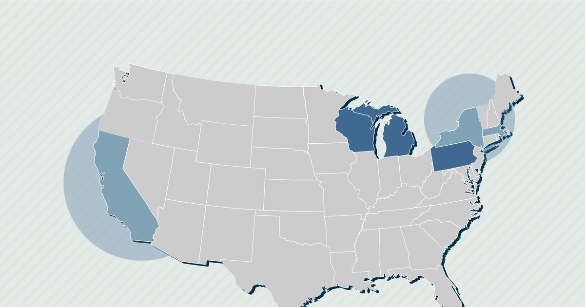 State Wall The Economies of the Blue Wall vs Those of the Blue Bubble | Third Way