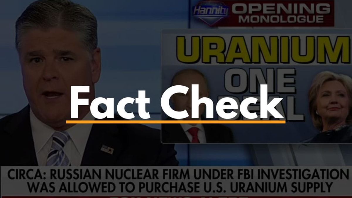 Debunking the Uranium One 